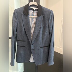 Veronica Beard blue twill jacket- size 6